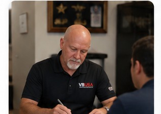 VBUSA team member meeting with a Veteran